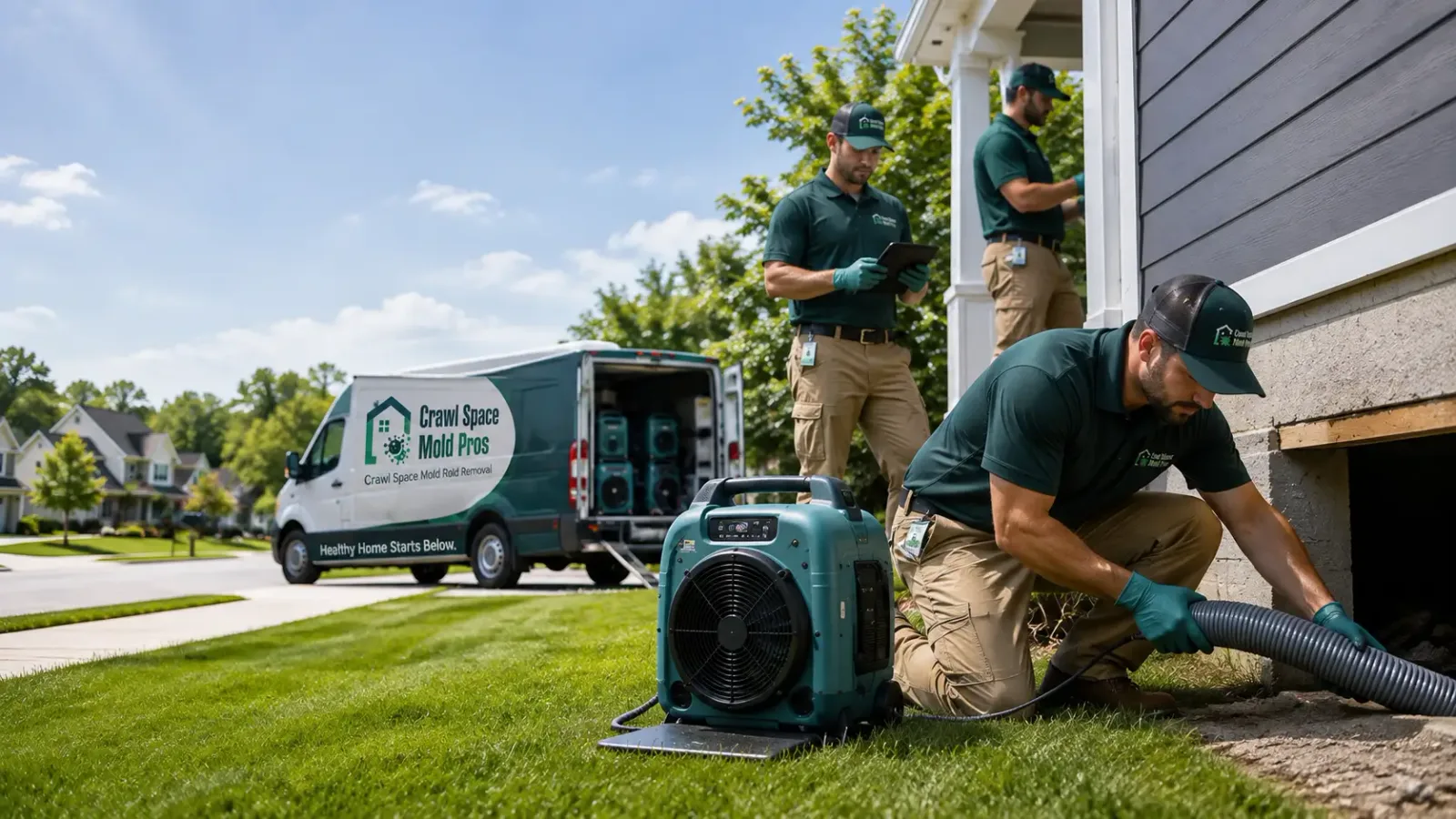 Crawl Space Mold Removal in Denton, MT